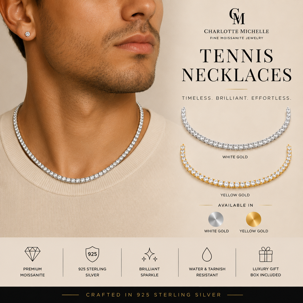Round Tennis Necklace