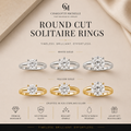 Round Cut Solitaire Ring (4-Prong)