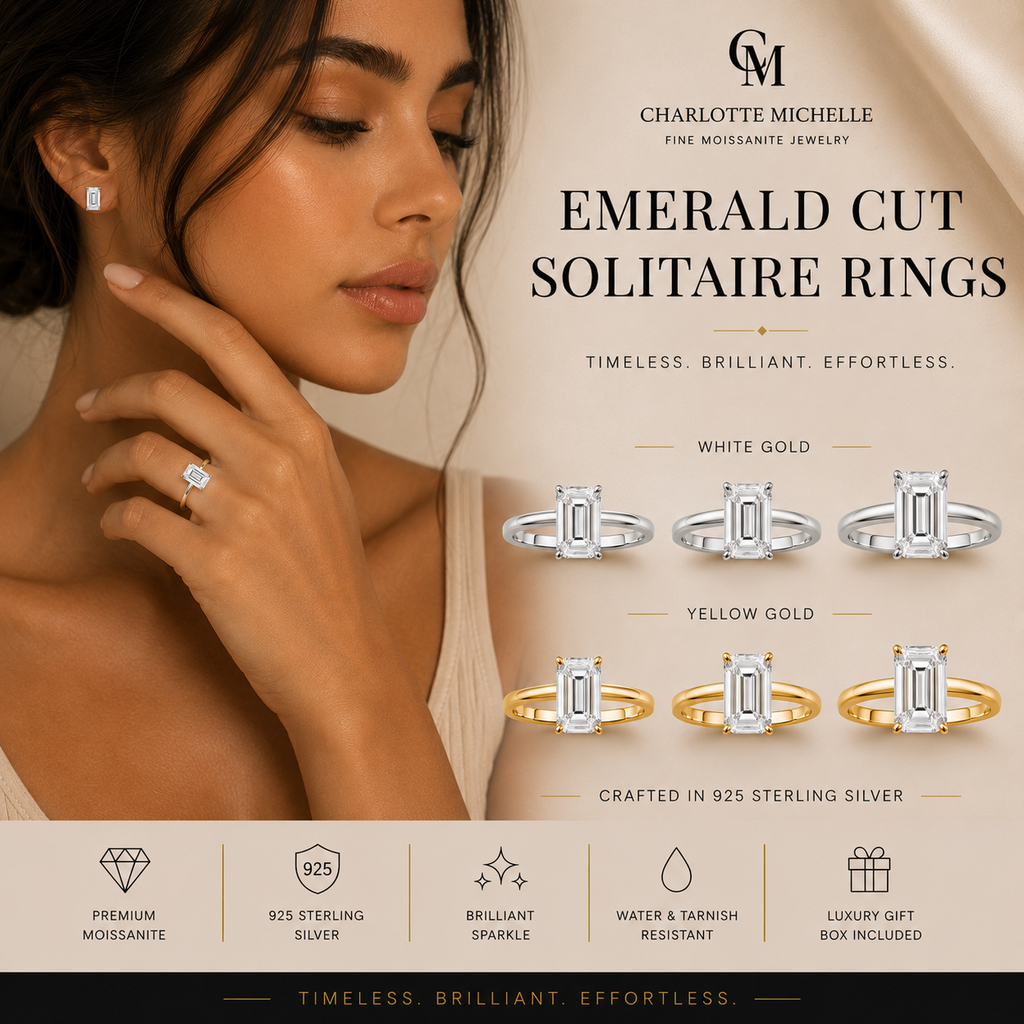 Emerald Cut Solitaire Ring