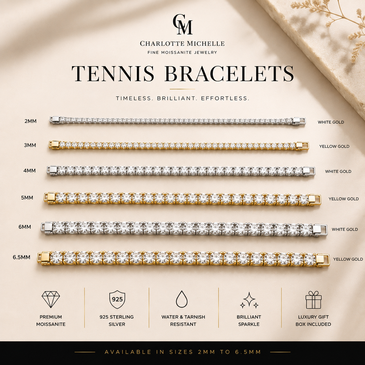 Round Tennis Bracelet