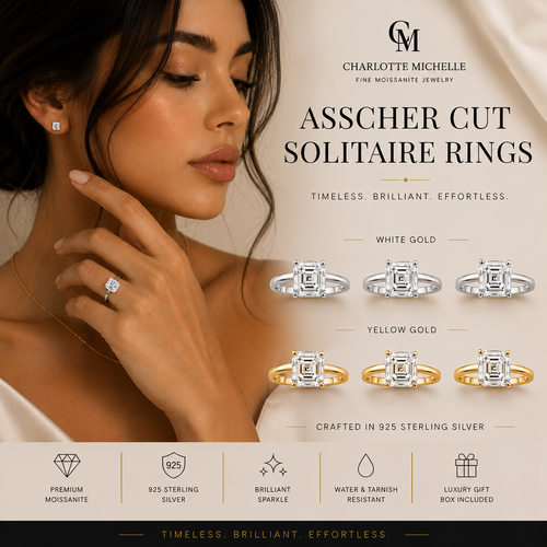 Asscher Cut Solitaire Ring