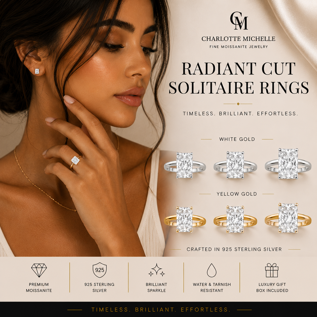 Radiant Cut Solitaire Ring