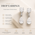Pear Cut Drop Earrings