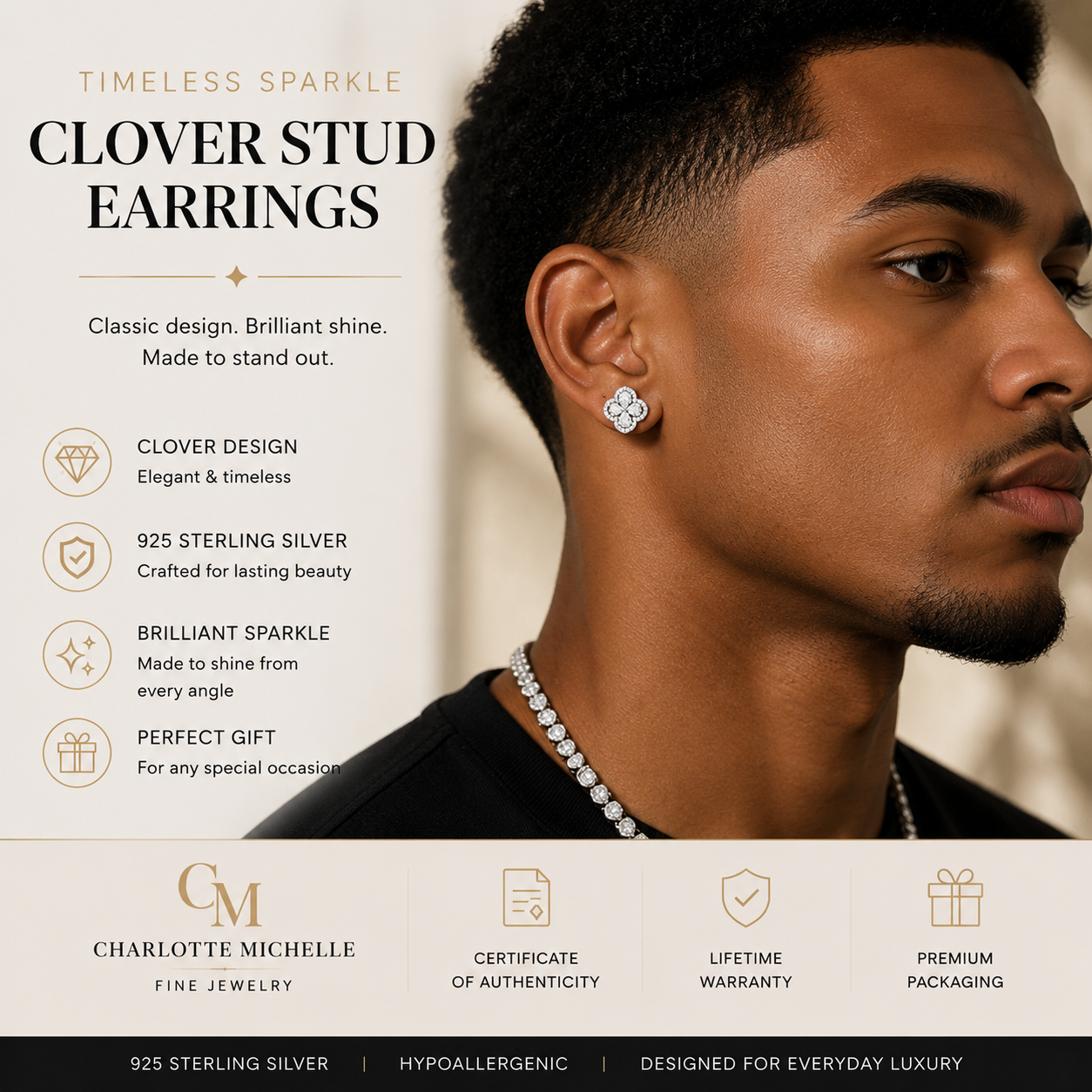 Clover Stud Earrings